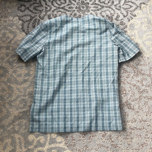 Leslie Fay Vintage Plaid Button Down Skirt Set Blue 12 - Picture 4 of 9